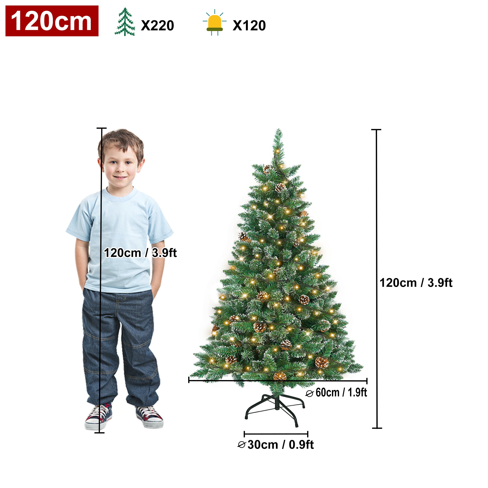 Vianočný stromček – snehový efekt