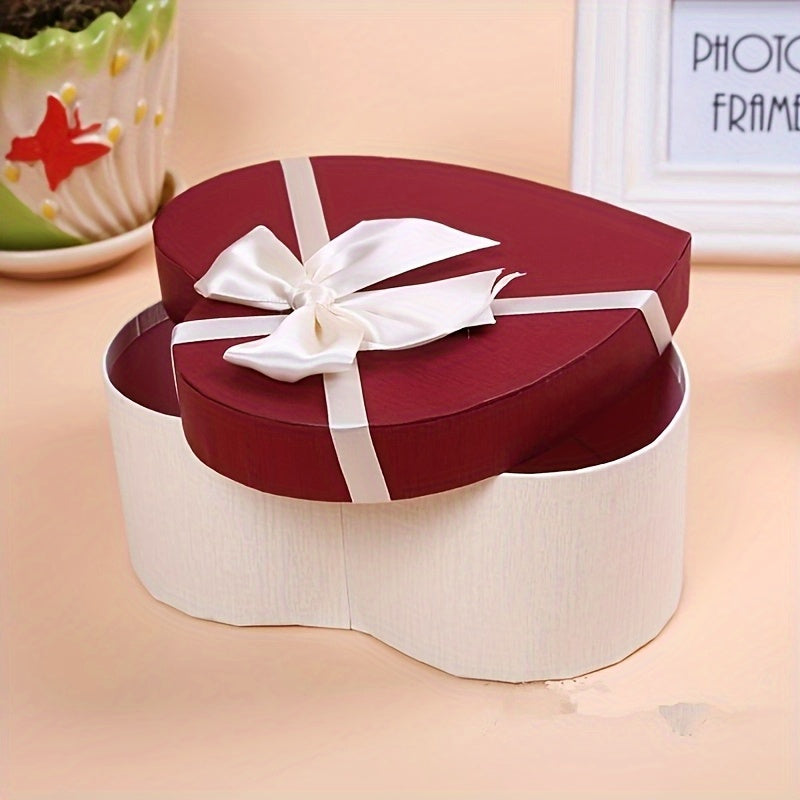 Darčeková krabička – červená a krémová