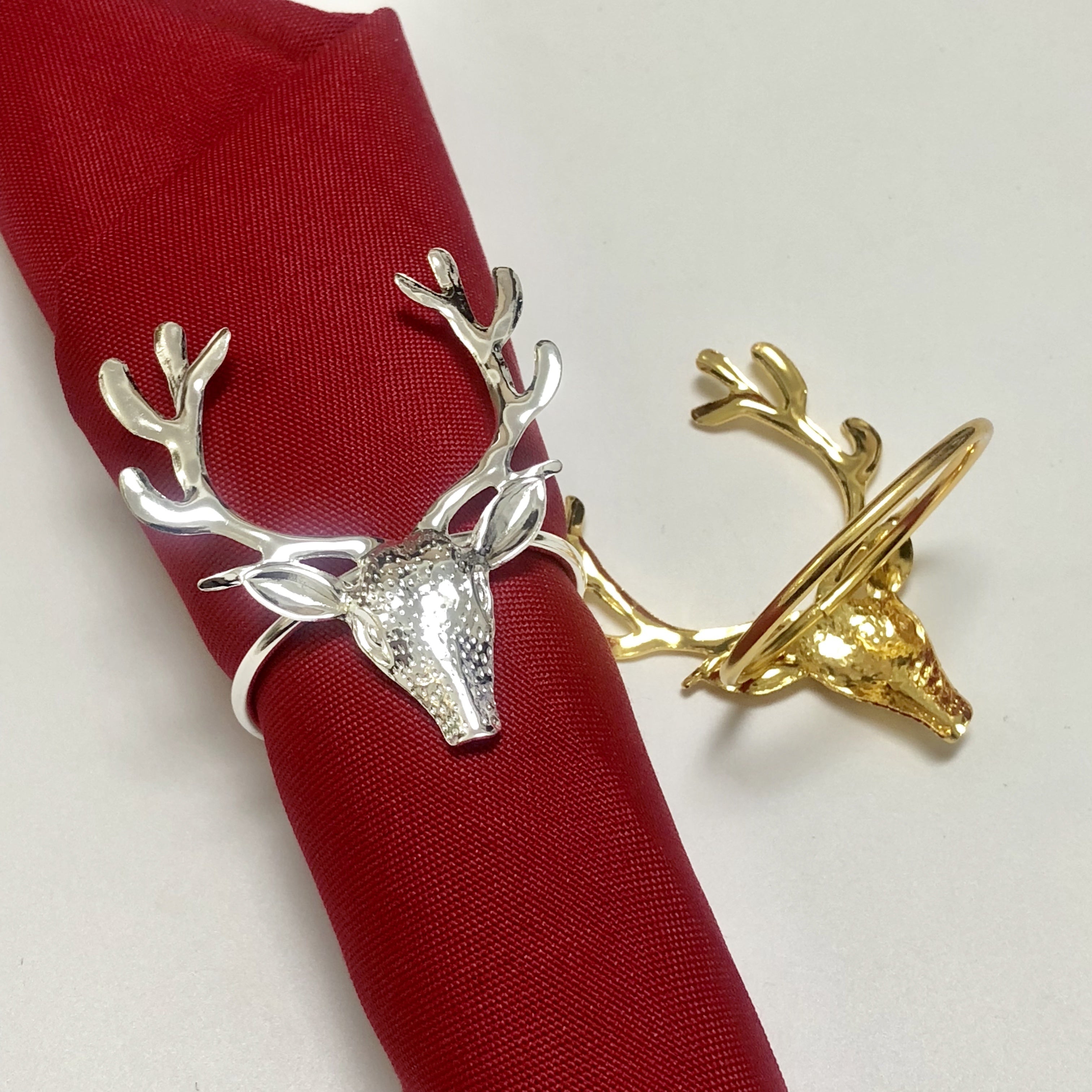 Súprava 12 vianočných sobích hláv