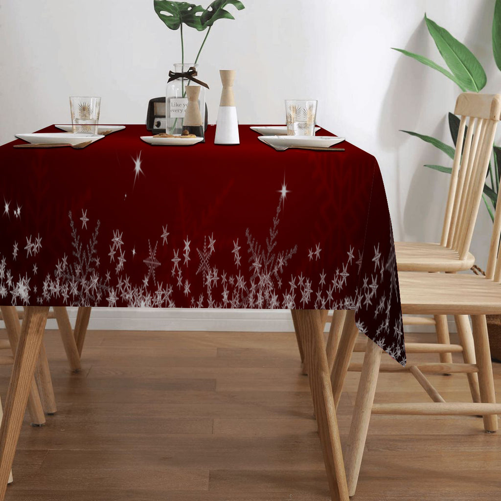 Obrus – červený snehuliak