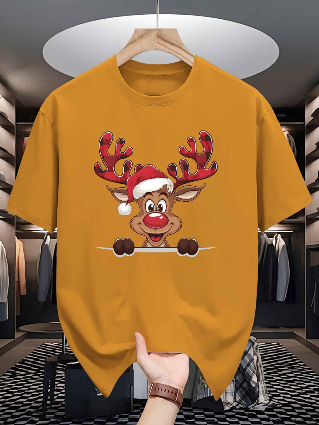 Tričko s vianočným sobíkom – rôzne farby