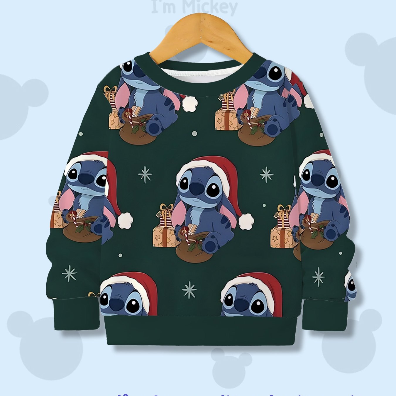 Mikina Stitch – zmiešané farby