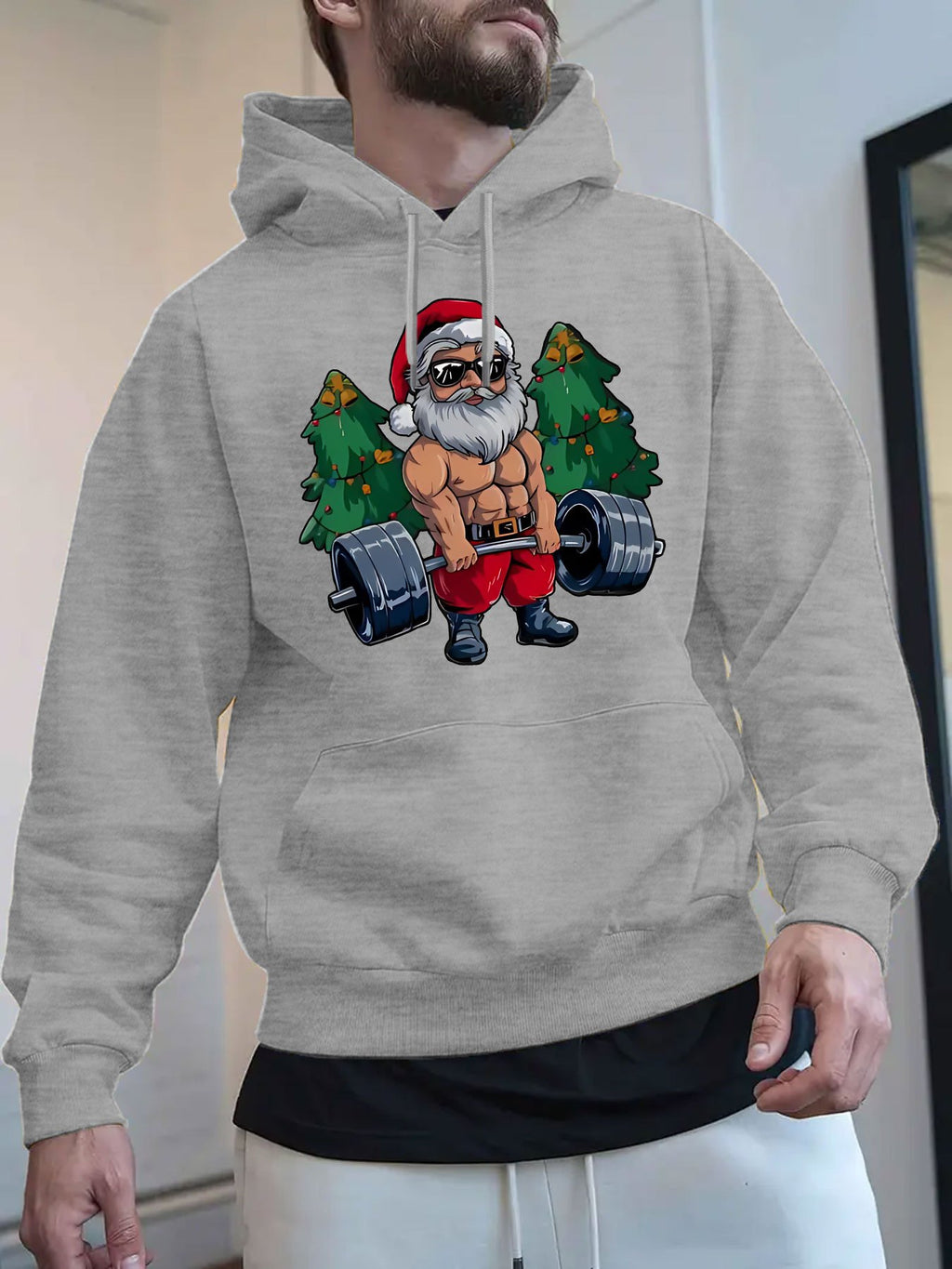 Mikina s kapucňou – Vianočný Santa Claus