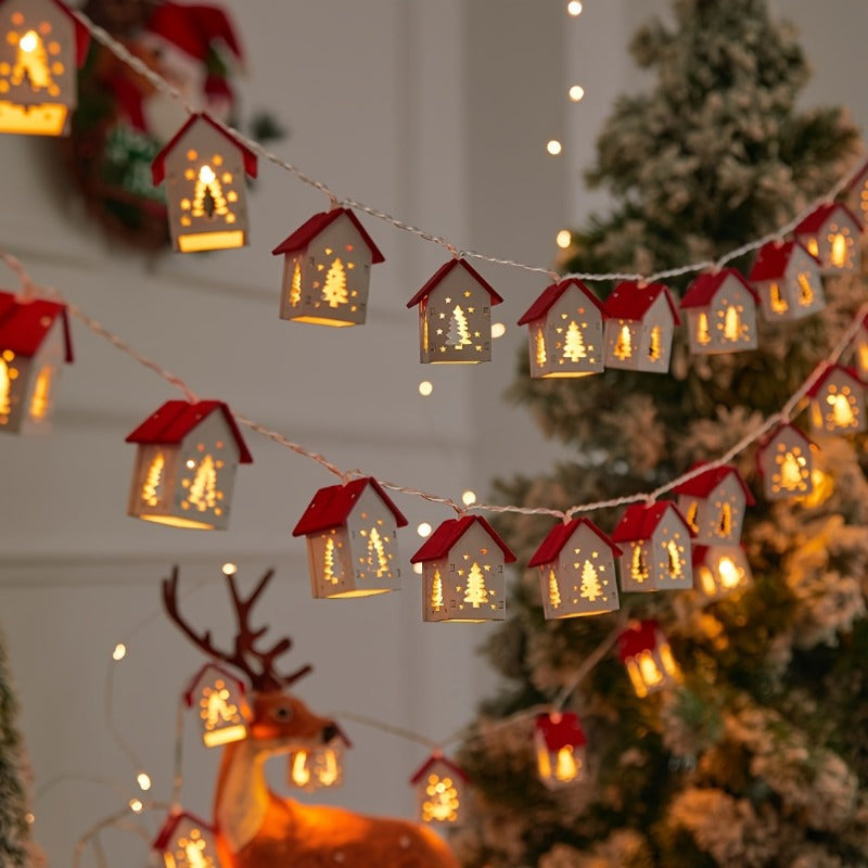 Vianočné svetielka – tvar Domček