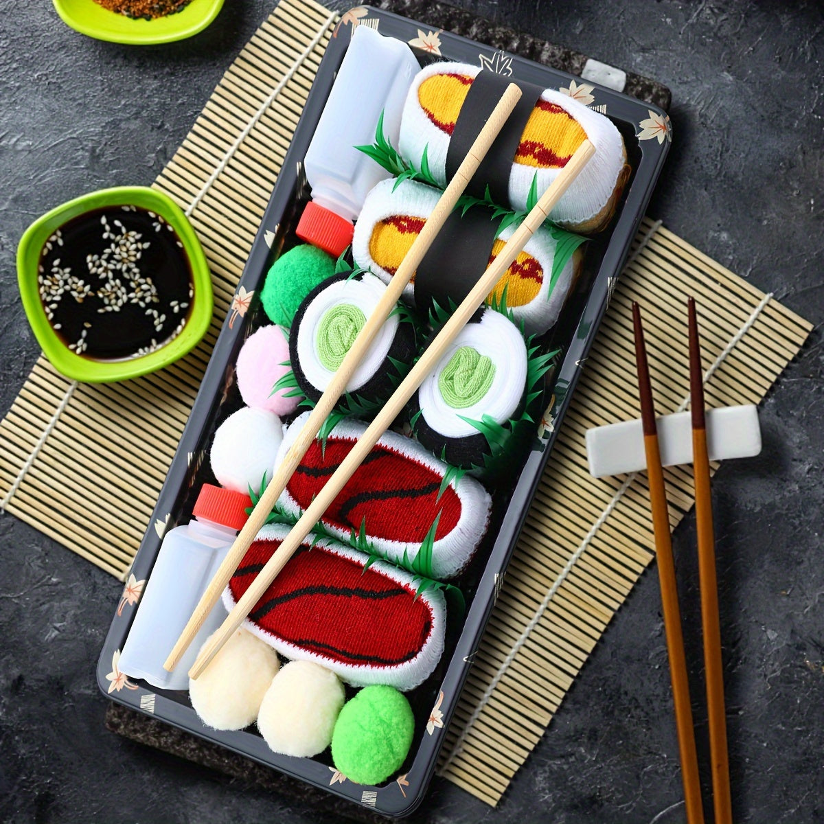 Ponožky – sushi vzor