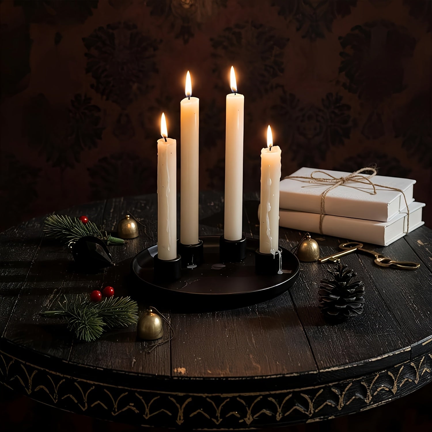 Svietnik na adventný veniec