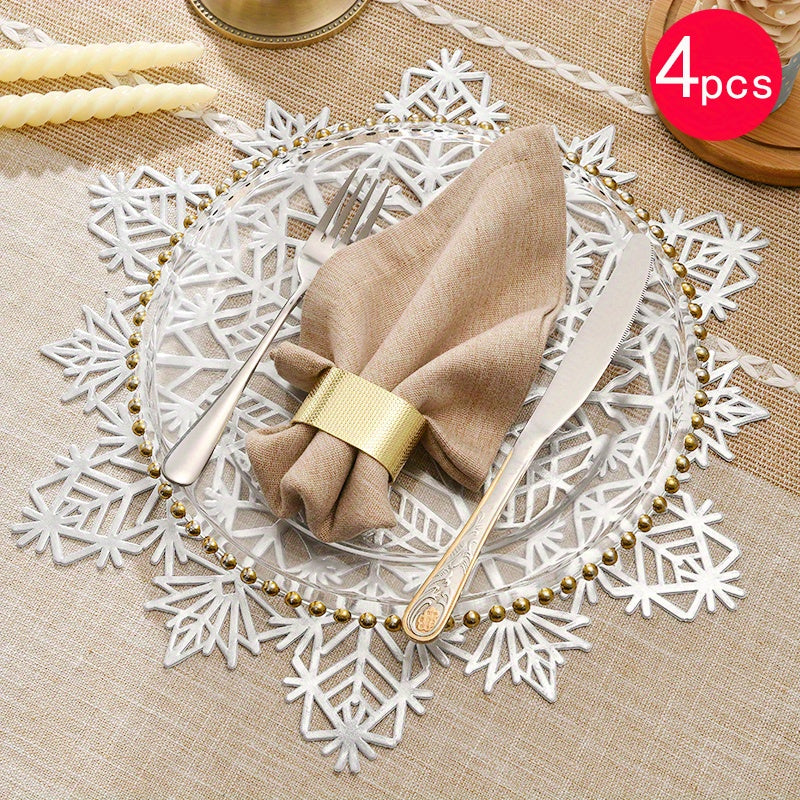 Podložky pod taniere – snehové vločky