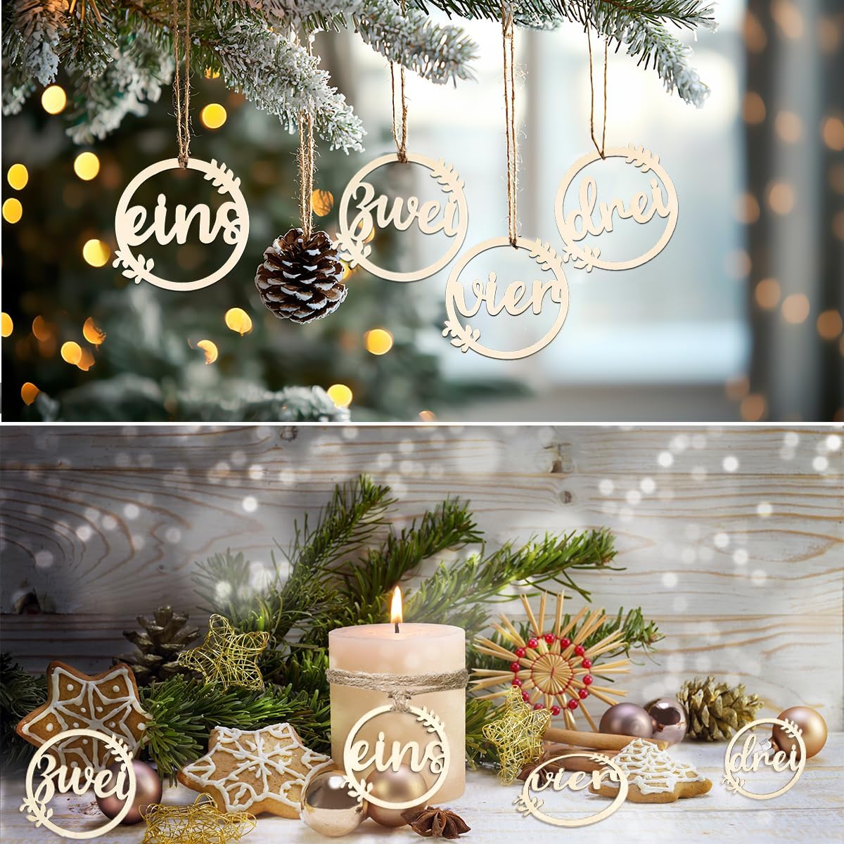 Adventný veniec – drevený