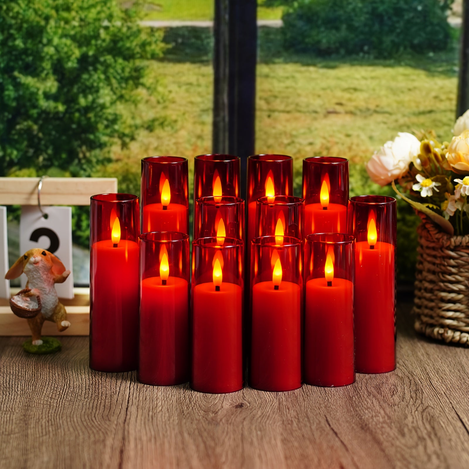 LED sviečky – 12ks rôzne farby