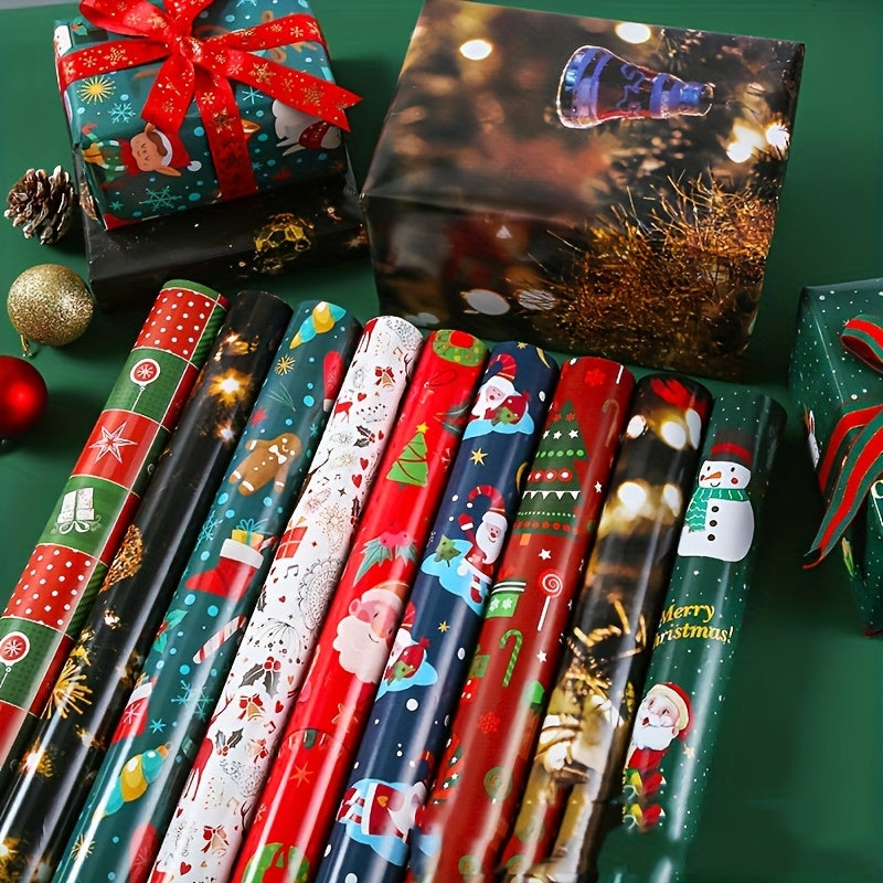 Vianočný baliaci papier – 12 ks