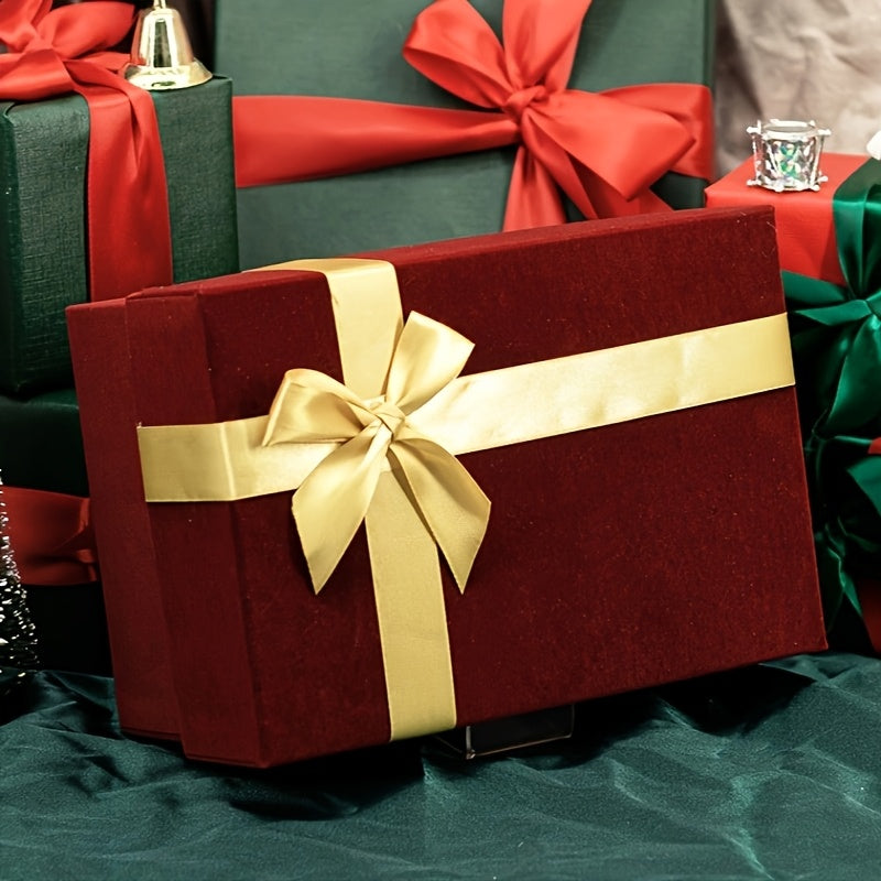 Darčeková krabička – zlatá mašľa