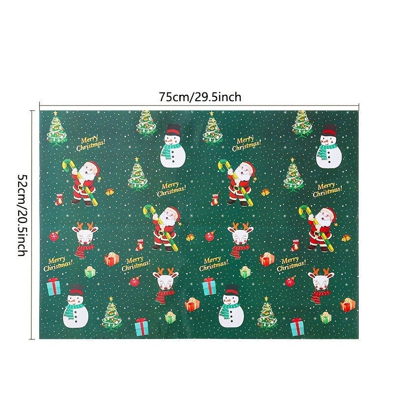 Vianočný baliaci papier – 12 ks