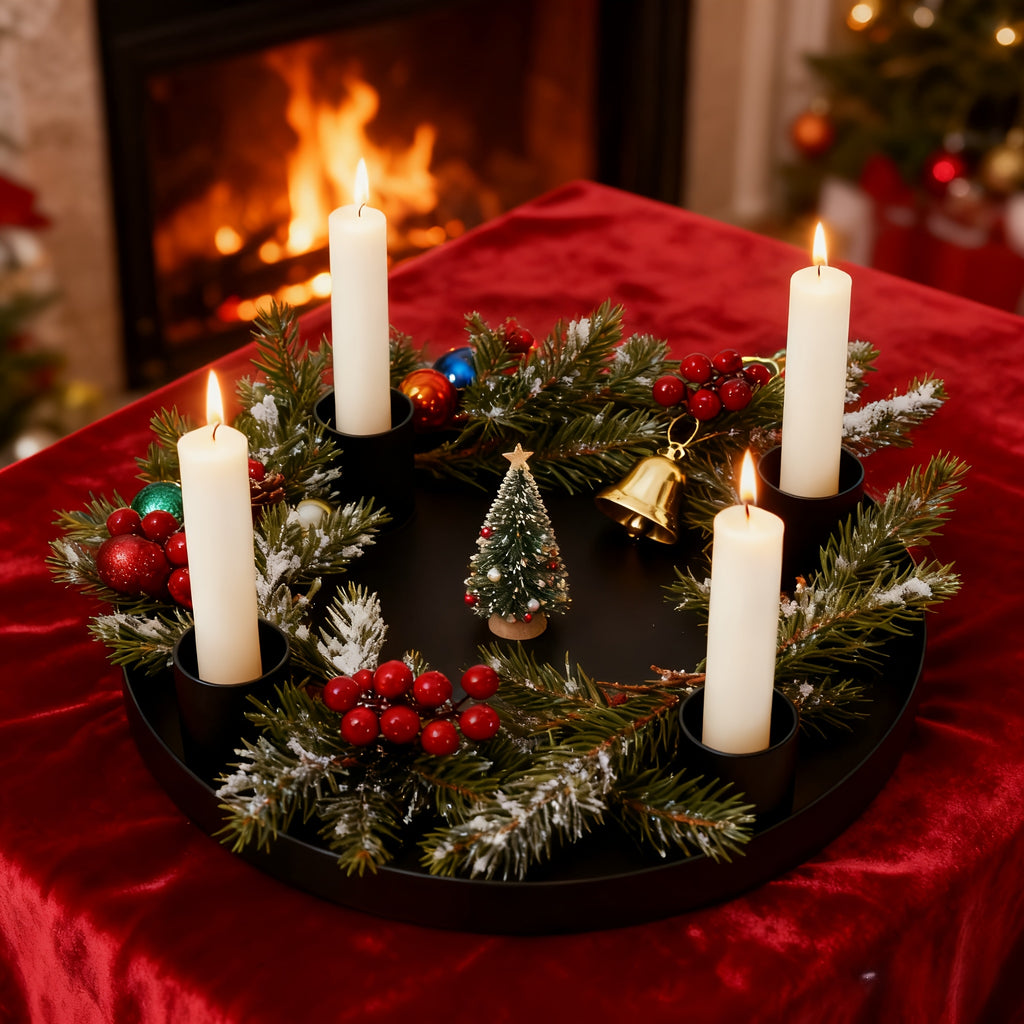 Adventný veniec – čierny