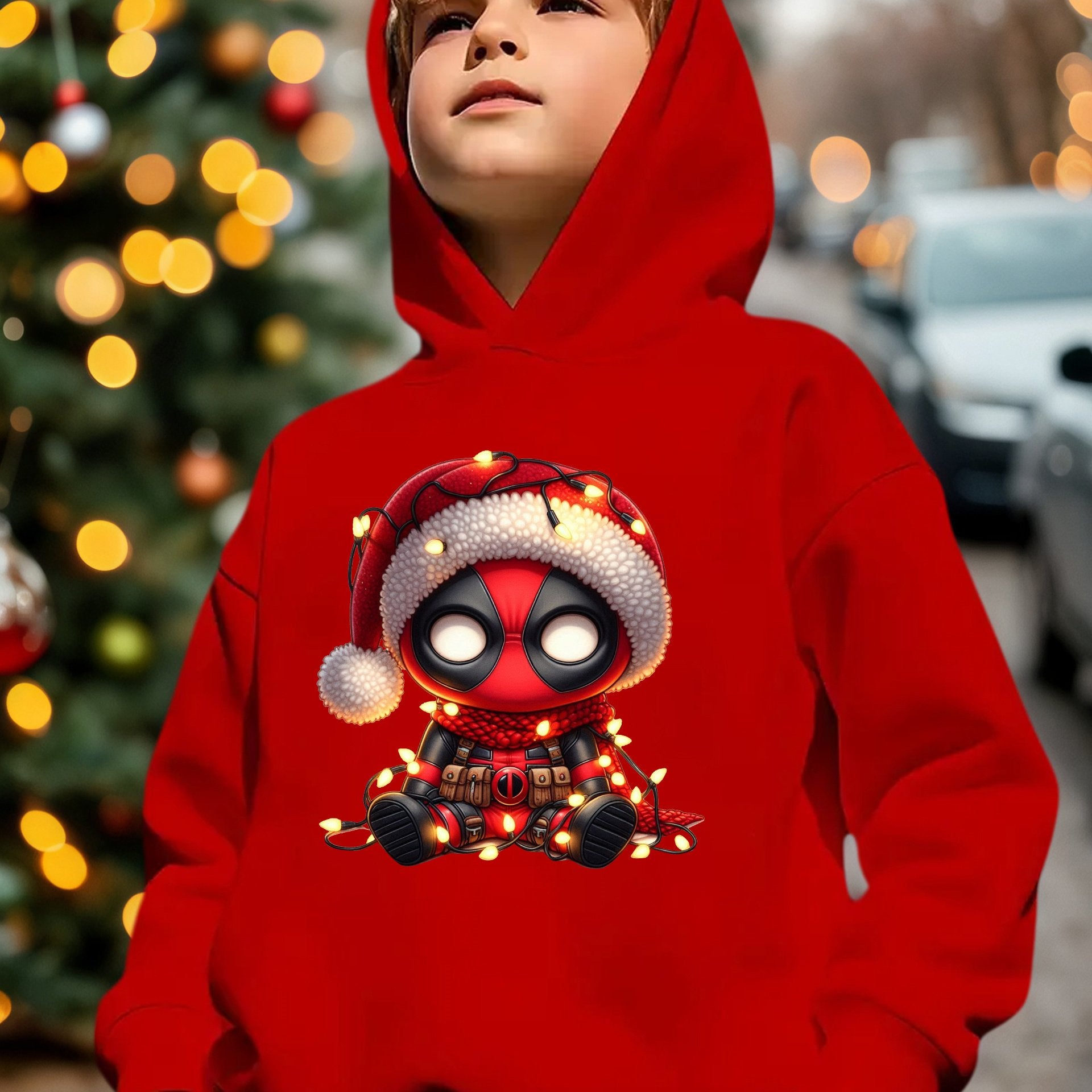 Vianočný sveter – červený