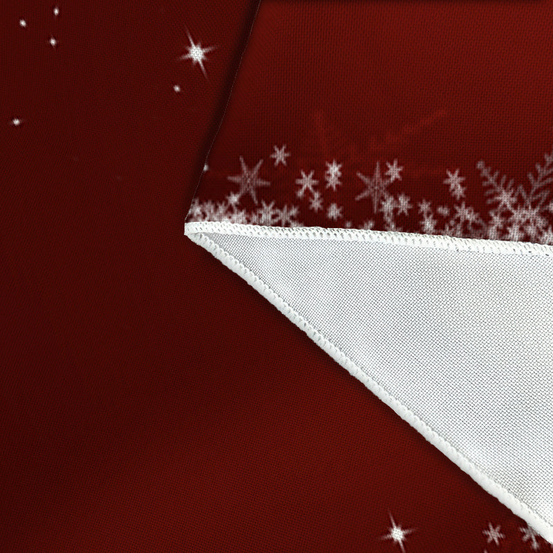 Obrus – červený snehuliak