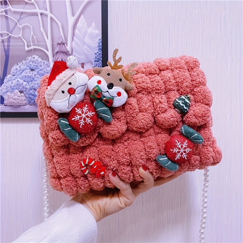 Vianočná kabelka – plyšová