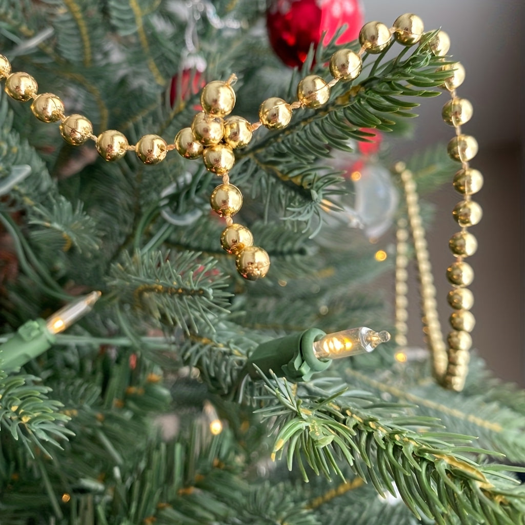 Vianočný girland s guľatými perličkami – 3m