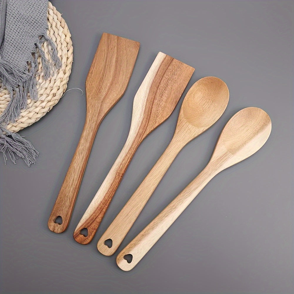 Drevené lyžice na varenie – 2ks