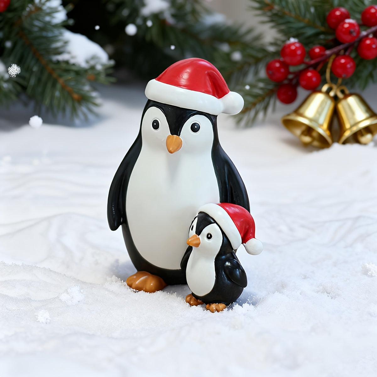 Vianočná dekorácia – rodina tučniakov