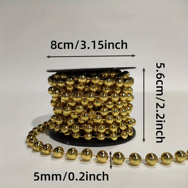 Vianočné dekorácie – reťaz s korálkami