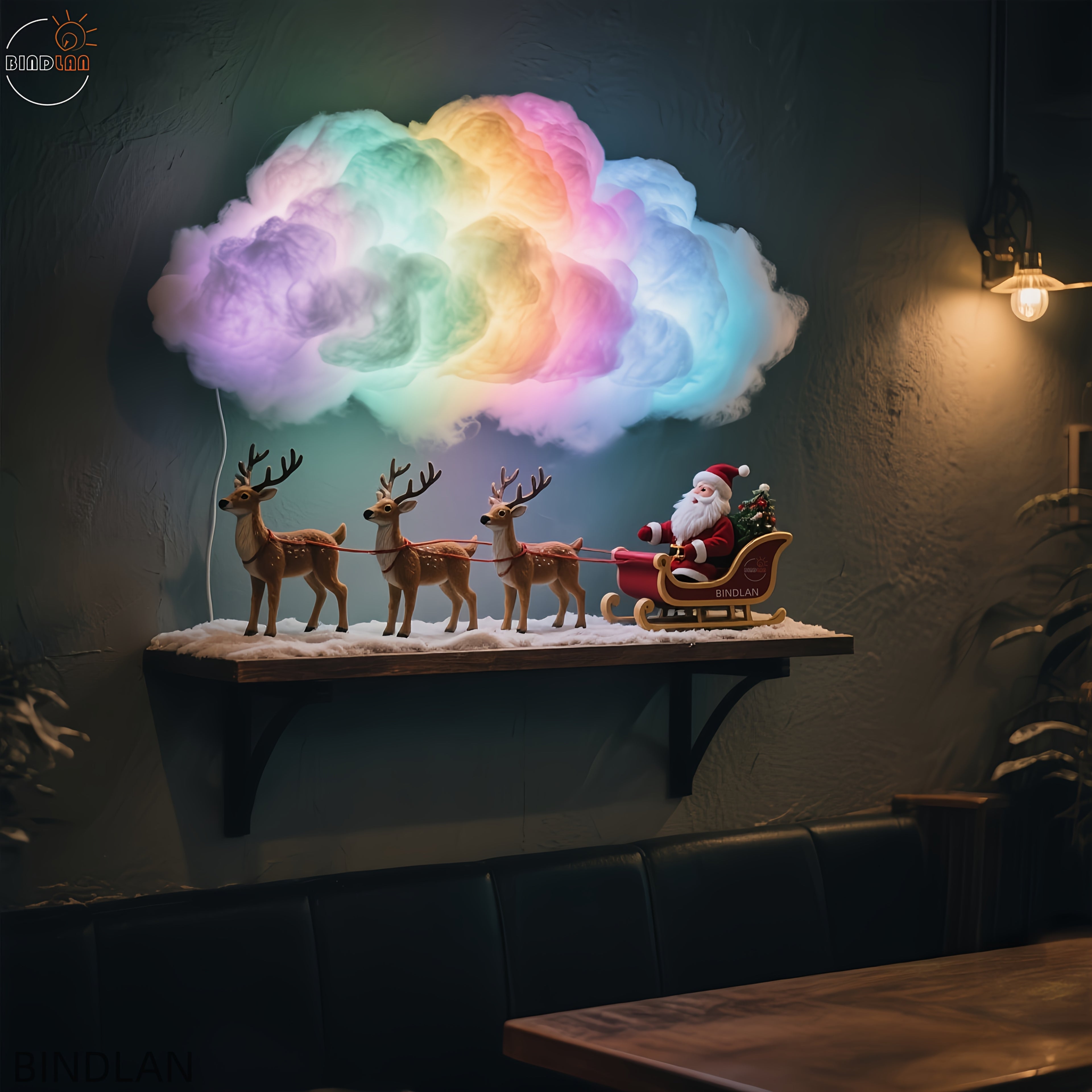 3D Oblaková Lampa – 106cm