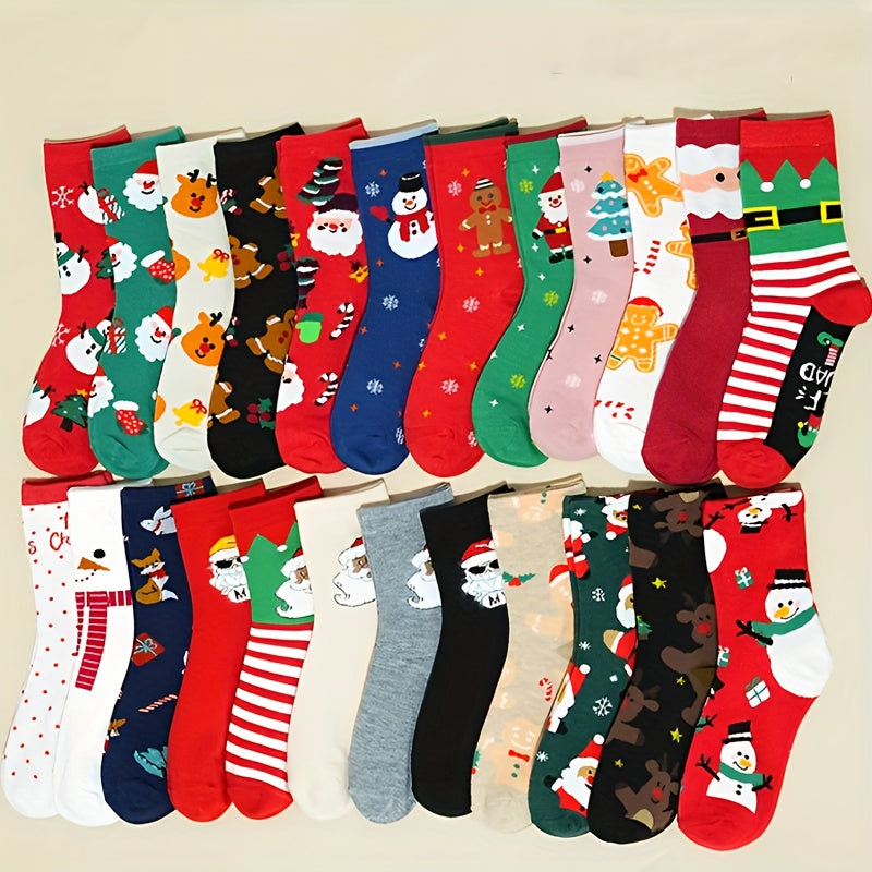 Vianočné ponožky – 12 párov