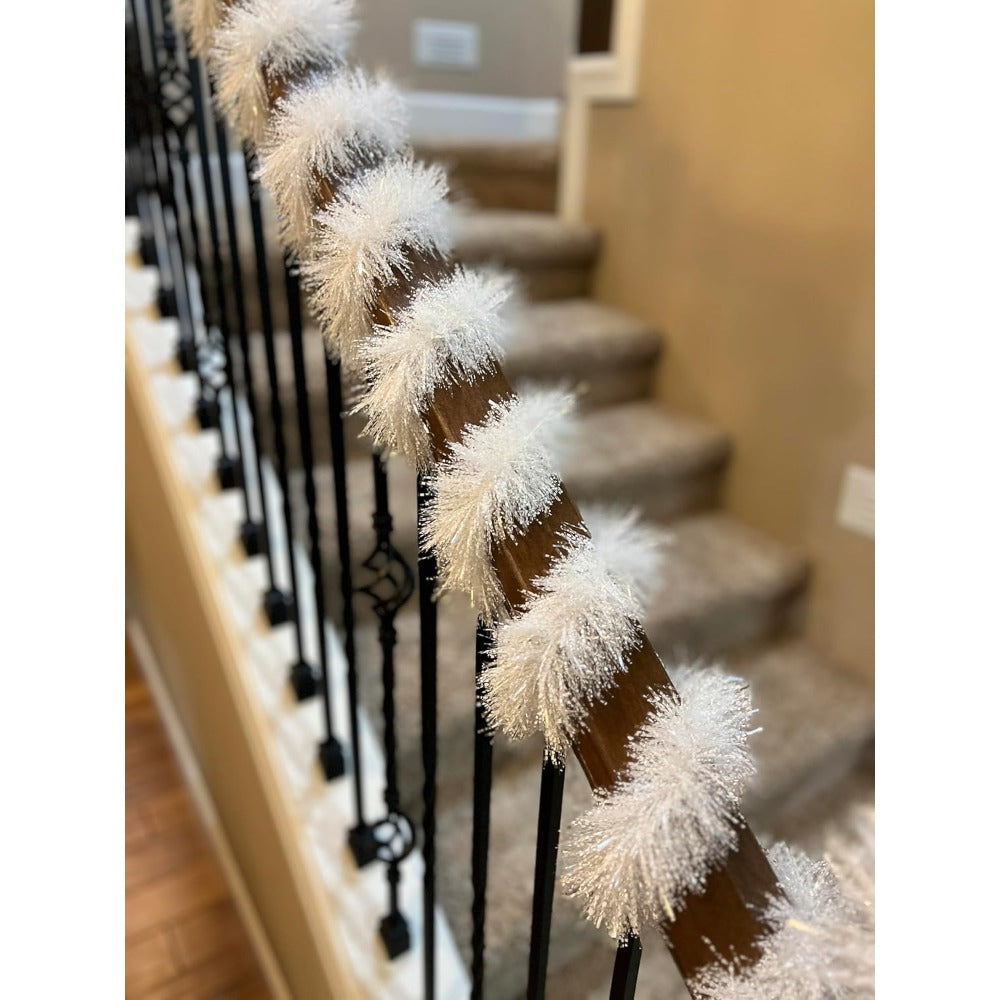 Vianočný girland – biely