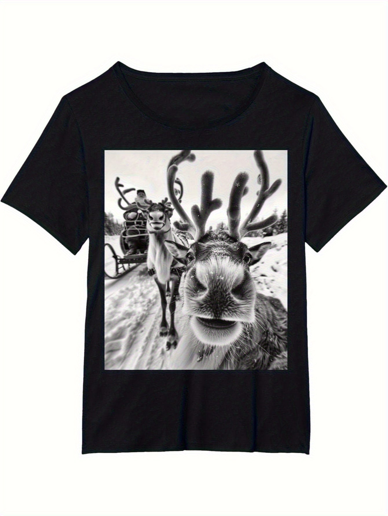 Tričko s vtipným sobom – čierne