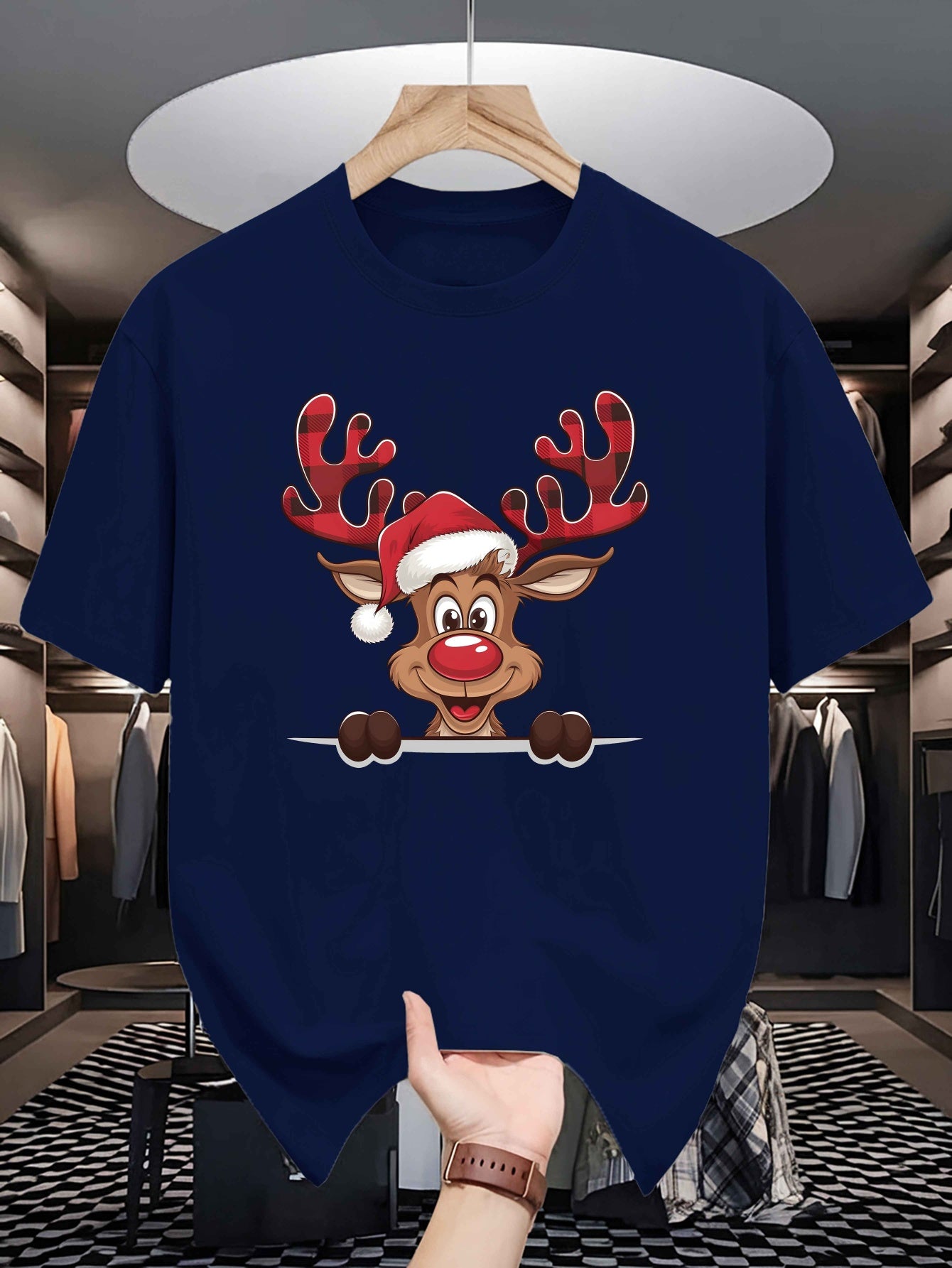 Tričko s vianočným sobíkom – rôzne farby