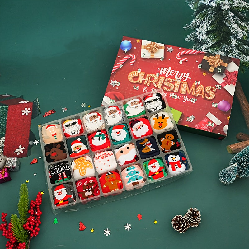 Vianočné ponožky – 12 párov