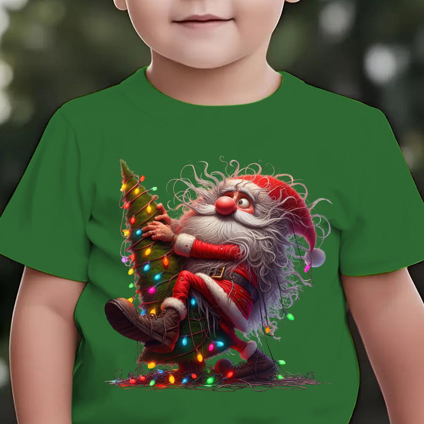 Tričko pre deti – Santa Claus a sobi