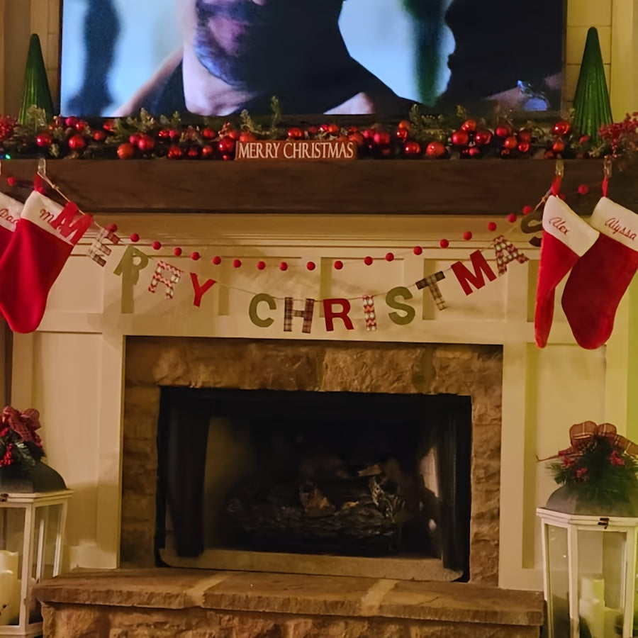 Vianočná girlanda – červená