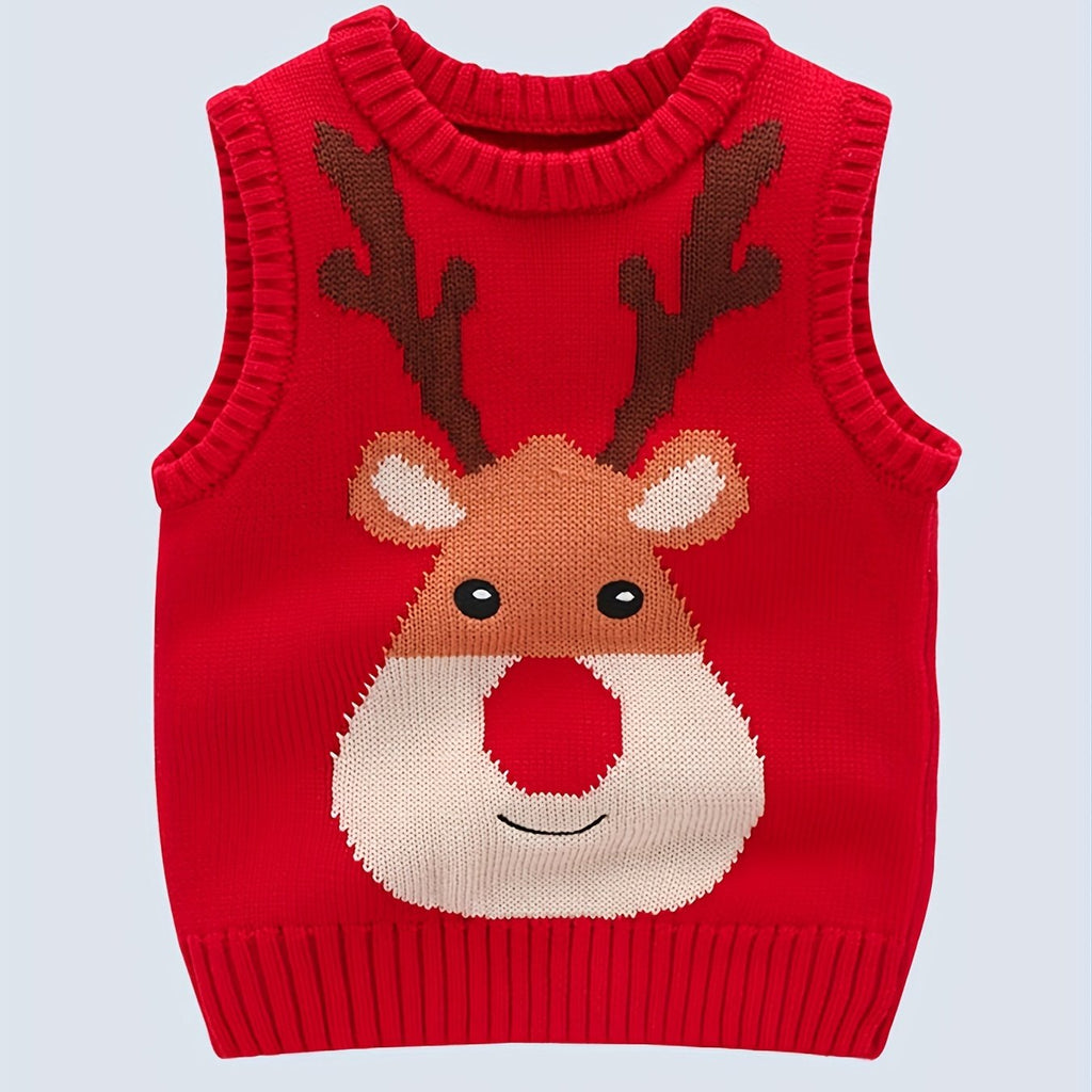 Vianočný sveter pre deti – červený a modrý