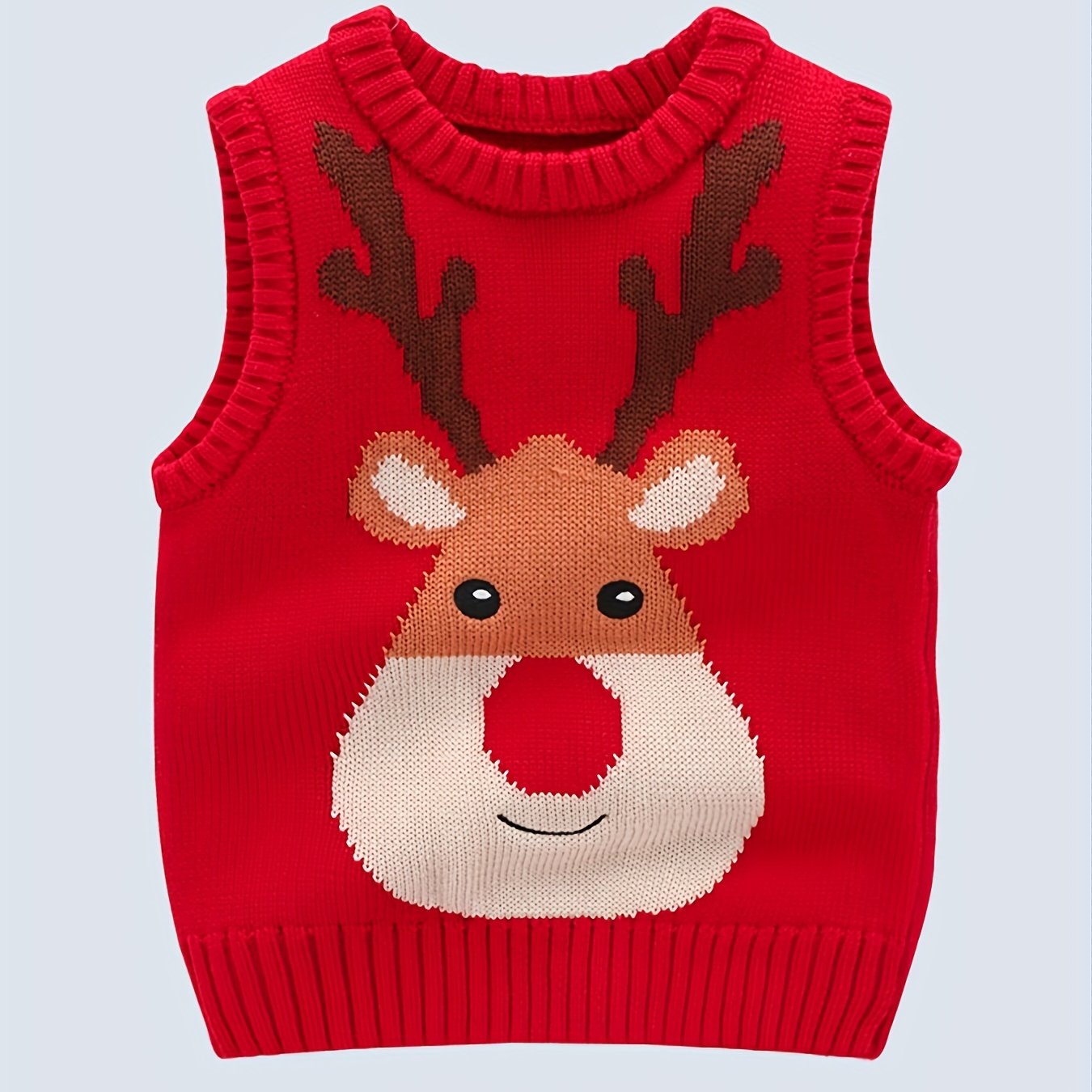 Vianočný sveter pre deti – červený a modrý