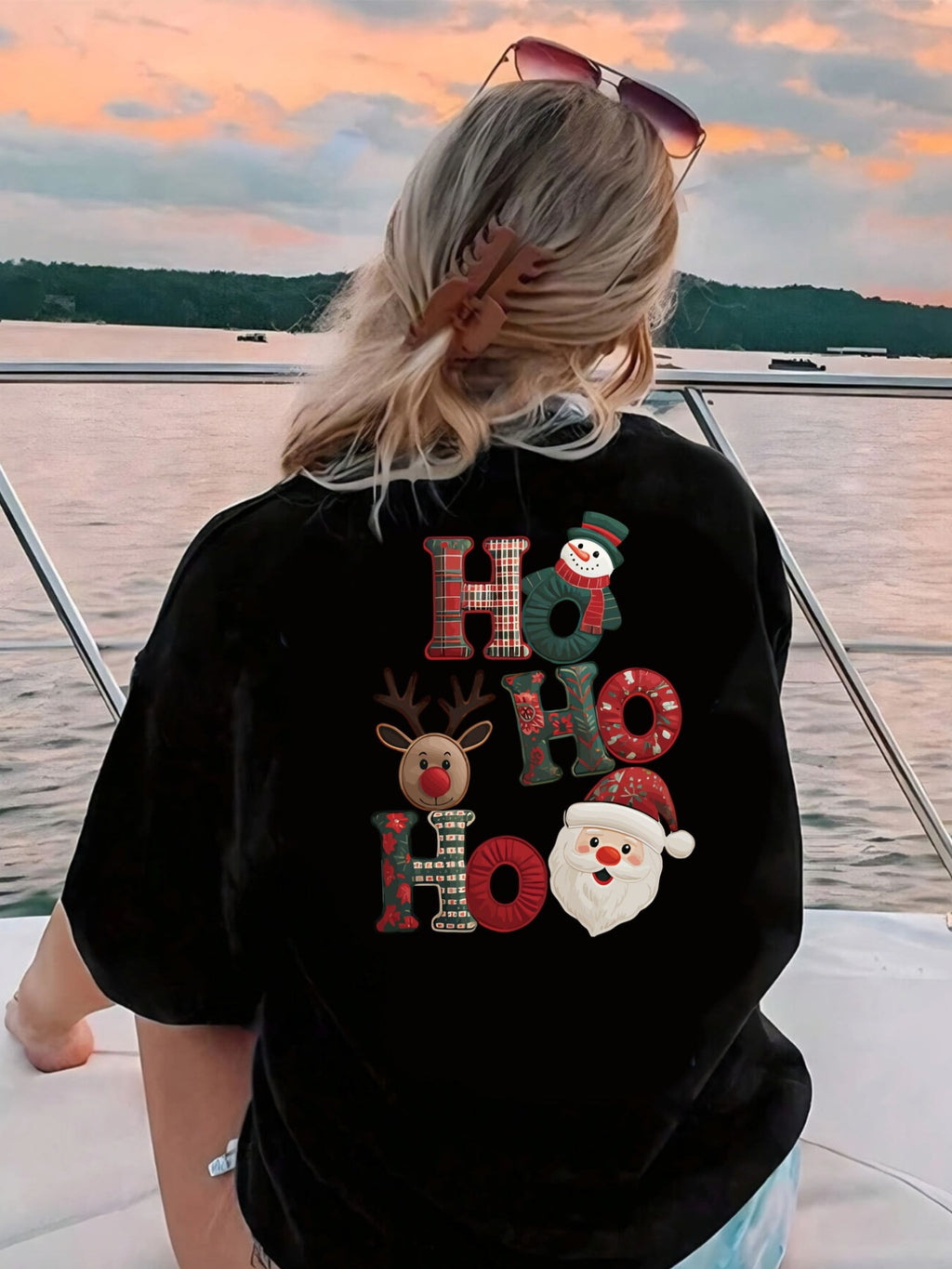 Vianočné tričko – HO HO HO