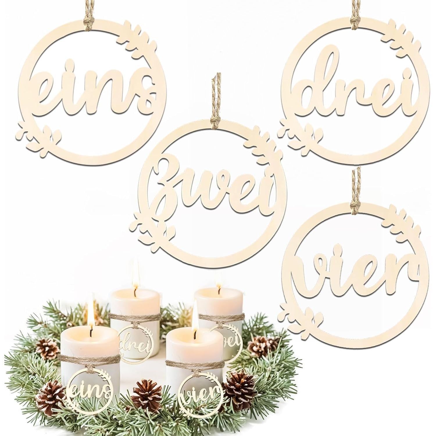 Adventný veniec – drevený