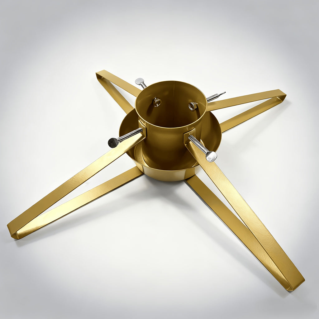 Stojan na vianočný stromček – zlatý