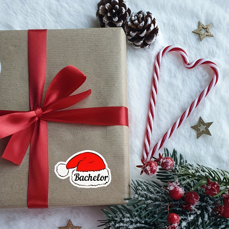 Samolepky na vianočné čiapky – personalizované