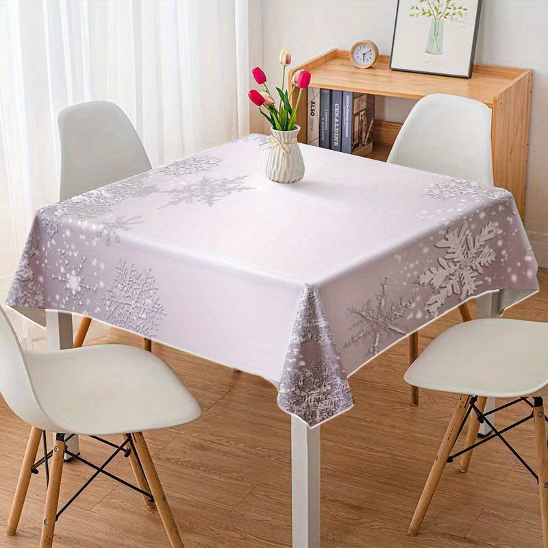 Vianočný obrus – elegantný vzor snehových vločiek