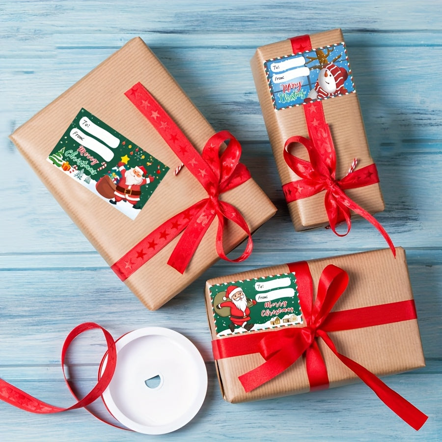 Samolepiace vianočné darčekové štítky