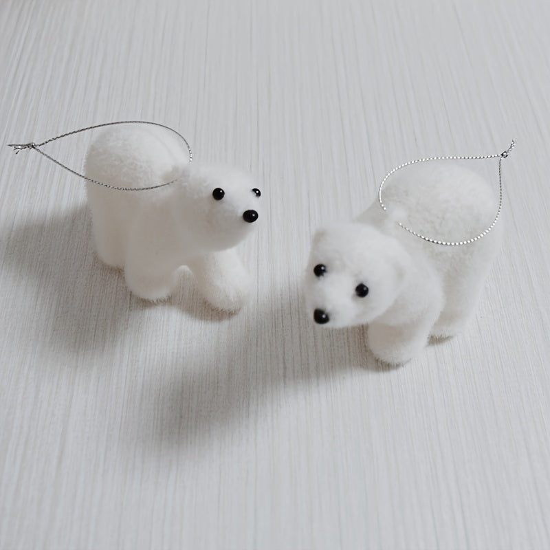 Vianočné ozdoby – biele medvede