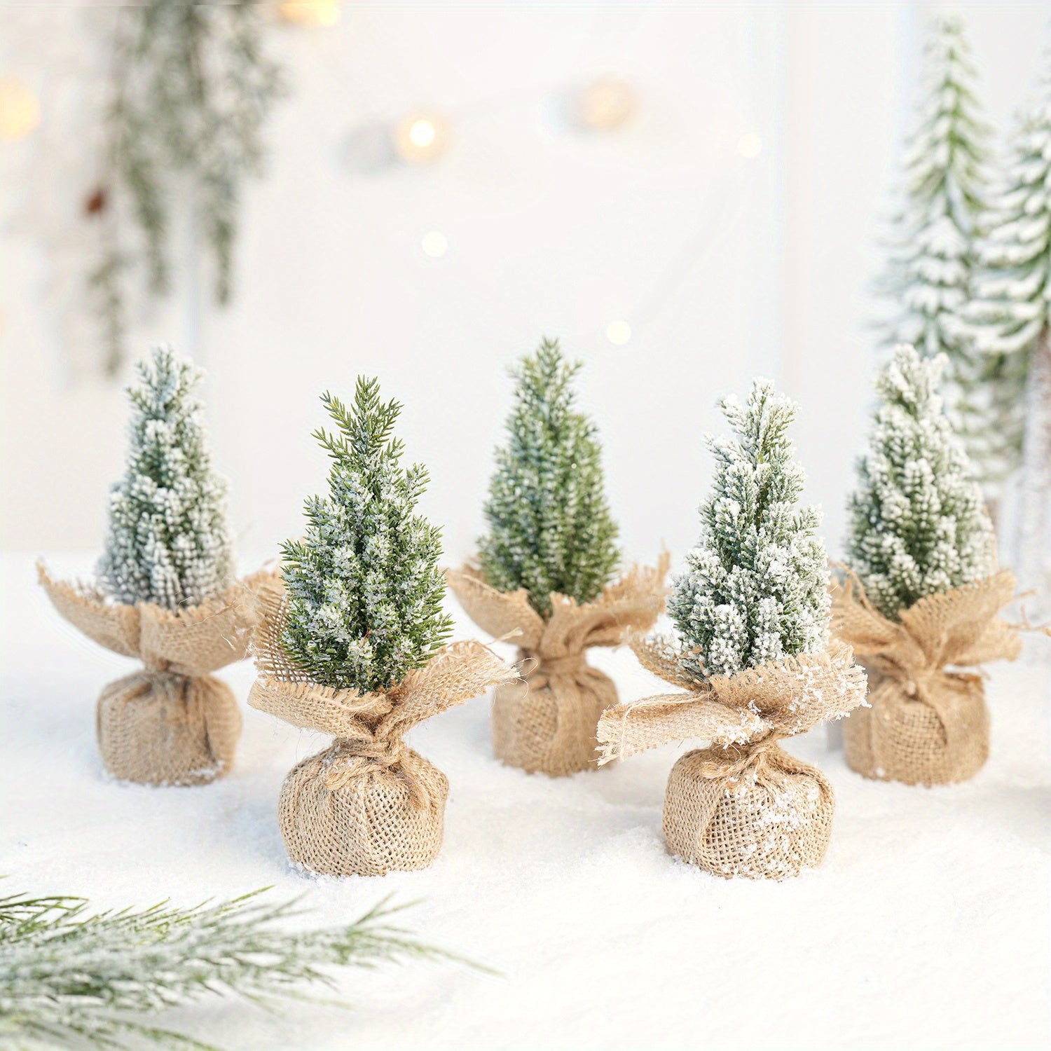 Umelé Vianočné Stromčeky – Mini 6ks