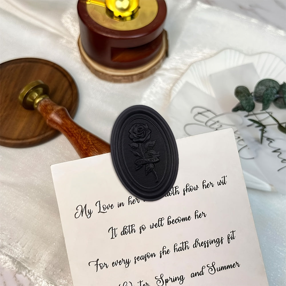 Samolepiace pečiatky – čierne s kvetinovým vzorom