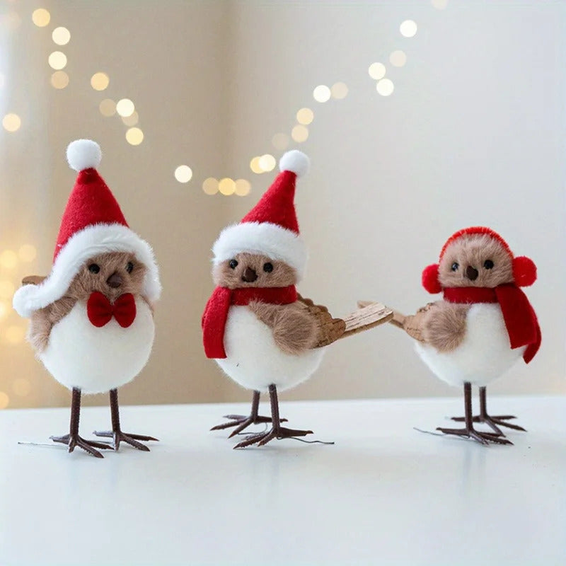 Vianočné vtáčiky – 3 kusy