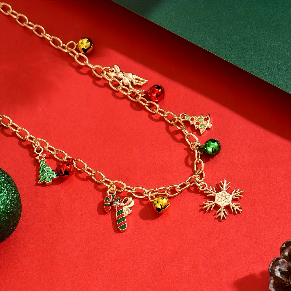 Vianočný náhrdelník – polychrómny