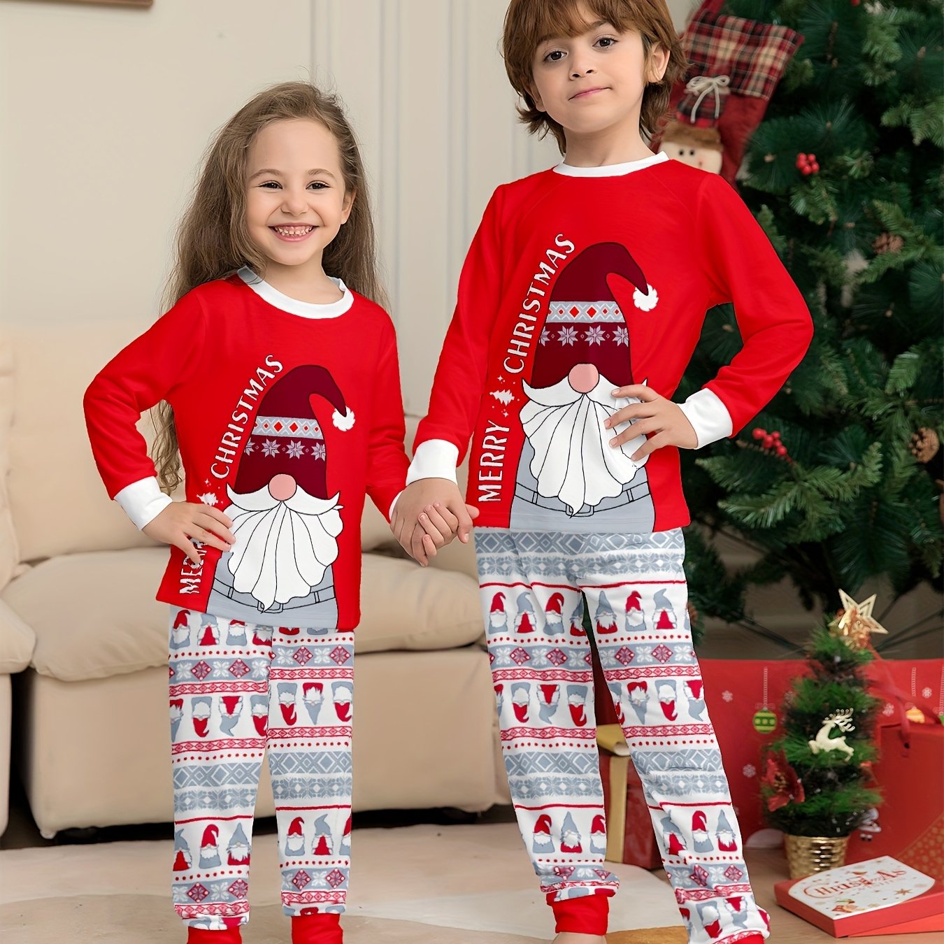 Detský vianočný set – s potlačou Santa Clausa