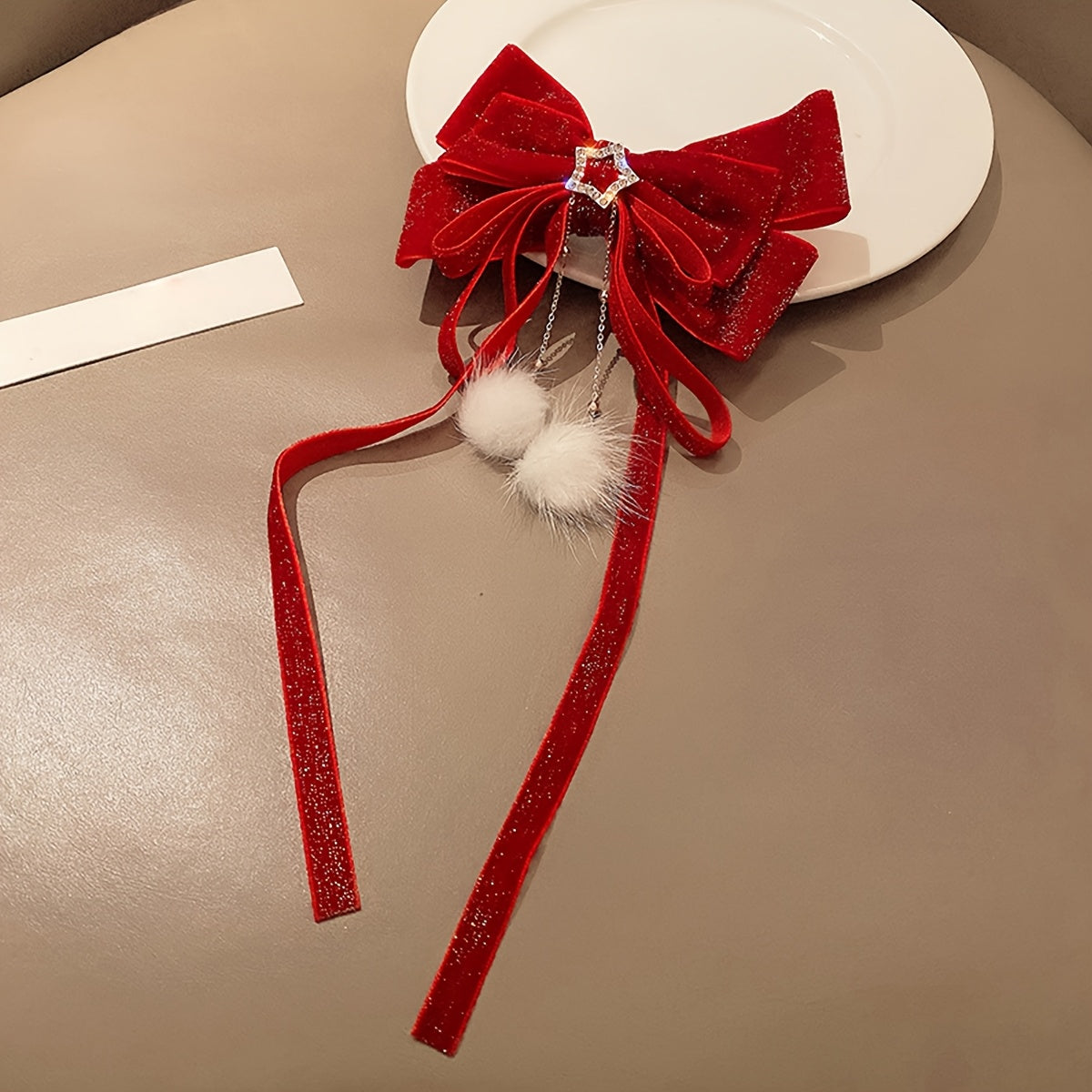 Sponka do vlasov – červená