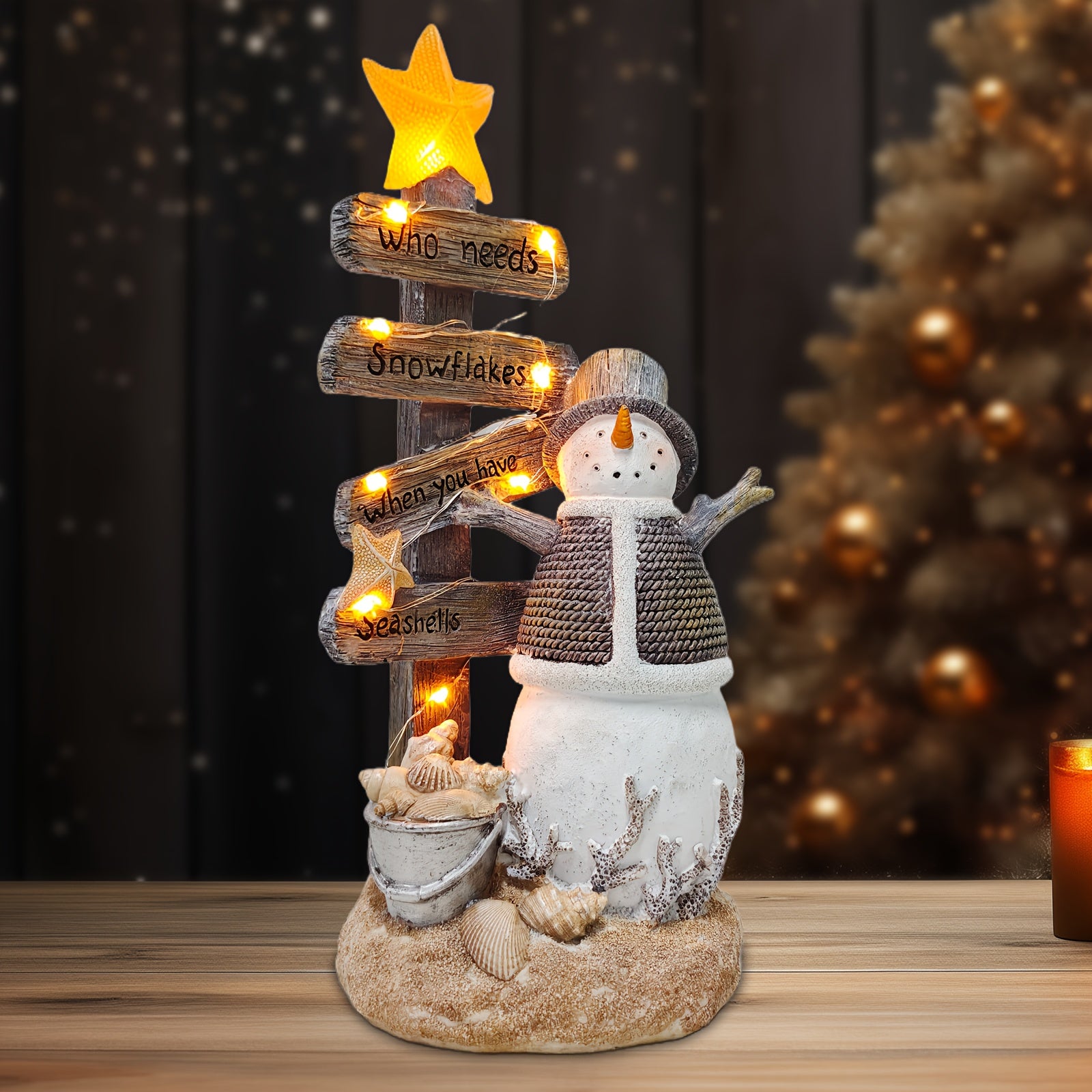 Snehuliak so svetlom – šedý