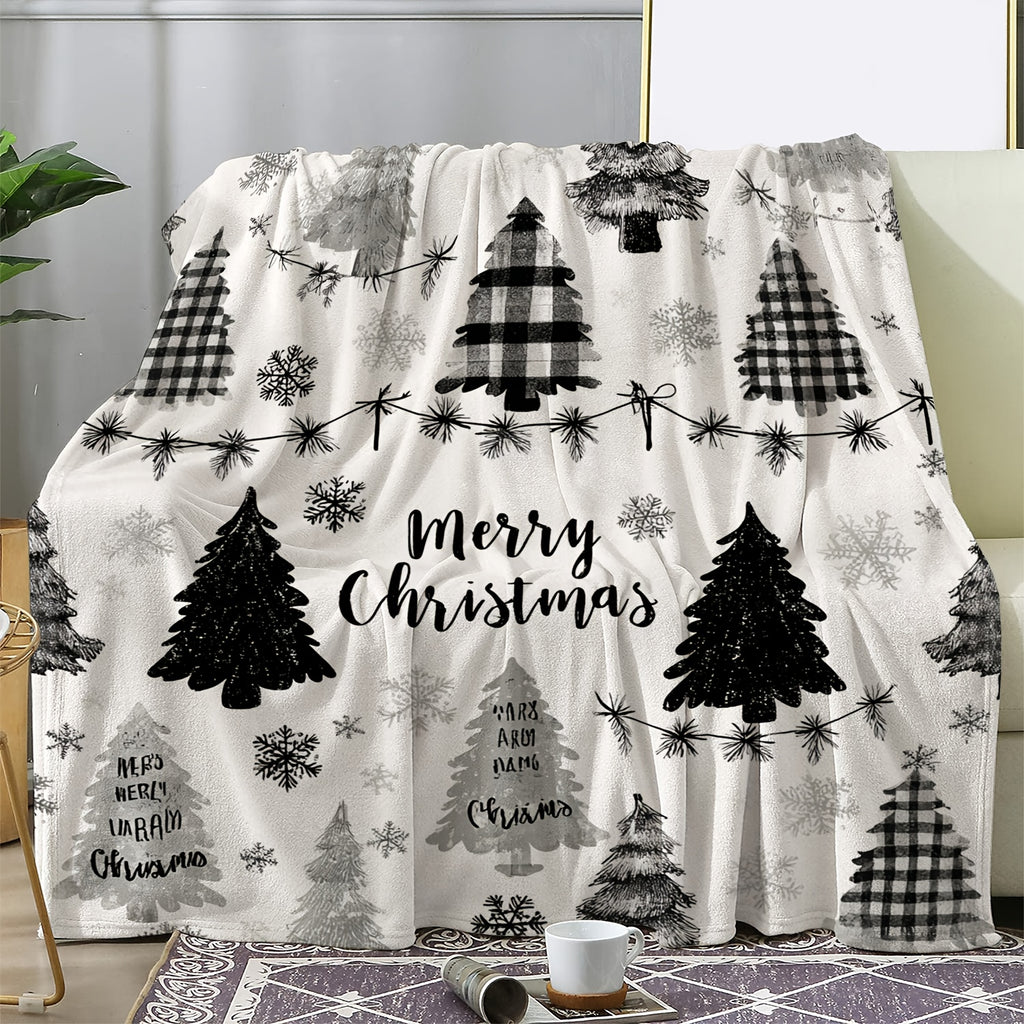 Deka – čierno biela károvaná