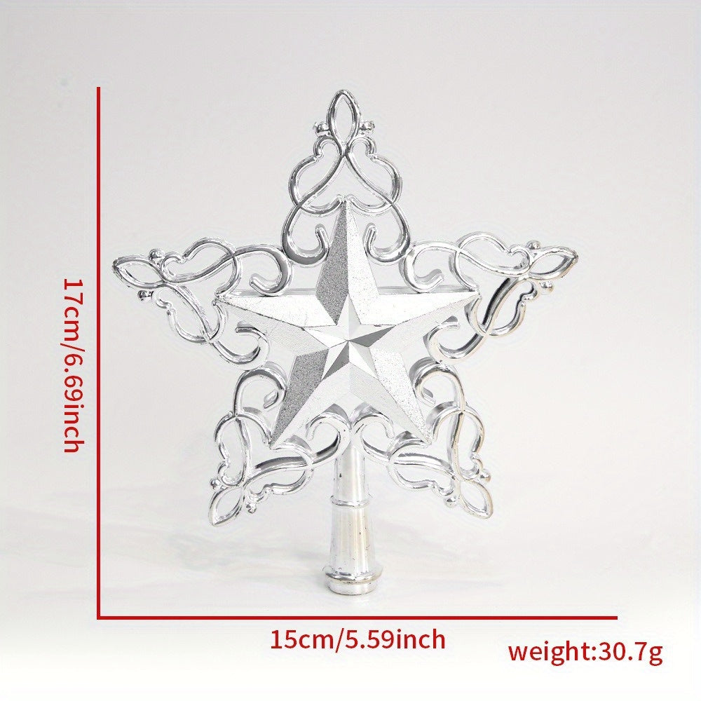 Vianočná hviezda na stromček – zlatá